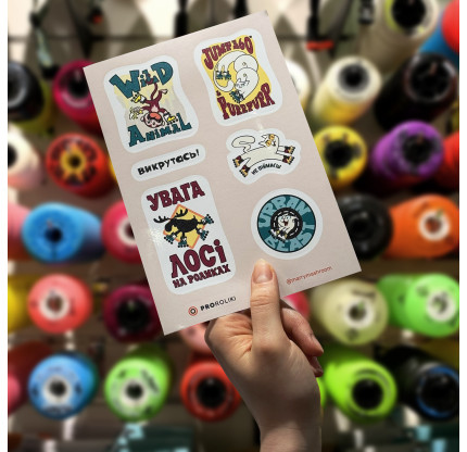 Стікерпак для шолома Urban Animal