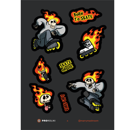 Стікерпак для шолома Bones