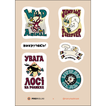 Стікерпак для шолома Urban Animal