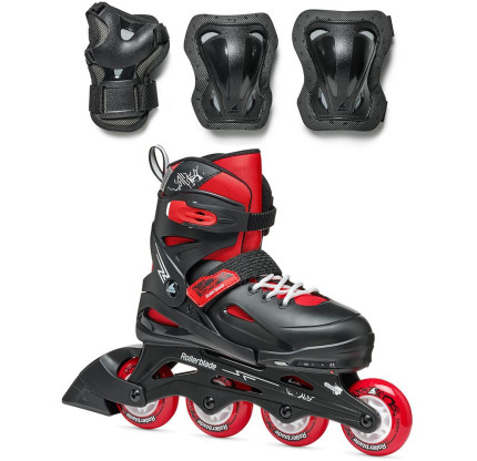 Дитячі ролики Rollerblade Fury Combo black-red