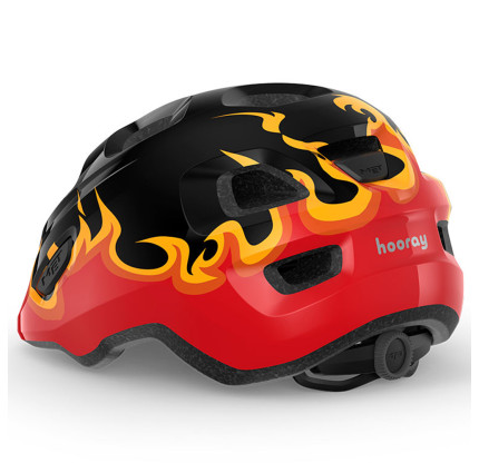 Дитячий шолом MET Hooray Black Flames
