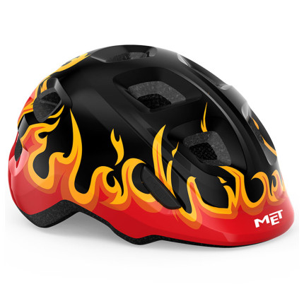 Дитячий шолом MET Hooray Black Flames