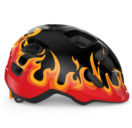 Дитячий шолом MET Hooray Black Flames