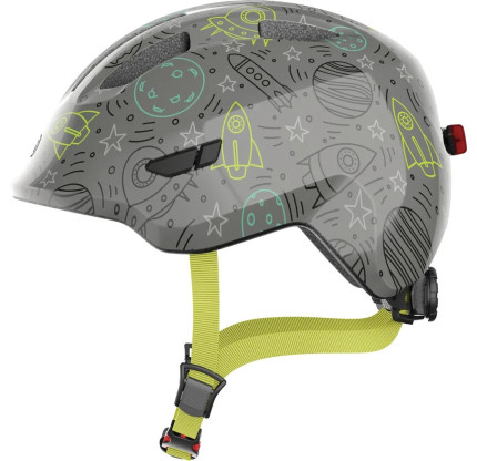 Дитячий шолом ABUS SMILEY 3.0 LED Grey Space