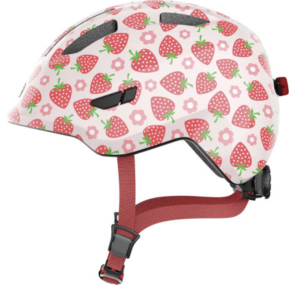 Дитячий шолом ABUS SMILEY 3.0 LED Rose Strawberry 